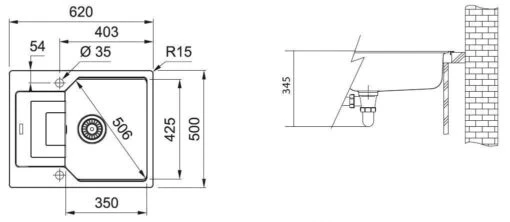 Franke Urban - Évier En Fragranit UBG 611-62, 620x500 Mm, Sahara 114.0582.807 -Franke Soldes 2025 4a9800b34d57ae844ca2713b